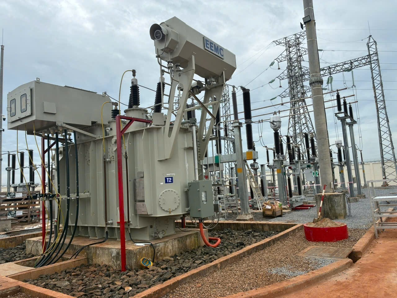 Đóng điện máy biến áp 110kV-40MVA Sân bay Long Thành